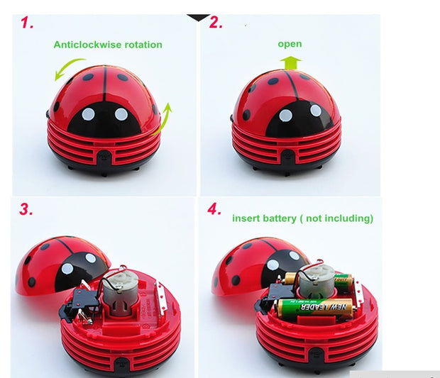 Creative Mini Ladybug Desktop Vacuum Cleaner Mini Vacuum Cleaner Desktop Cleaner