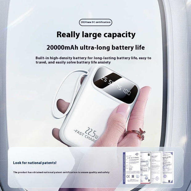 Compact And Portable Large Capacity Portable Power With Cable