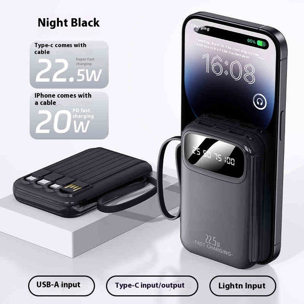 Compact And Portable Large Capacity Portable Power With Cable