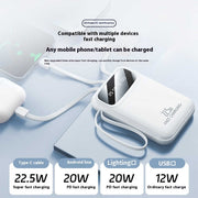 Compact And Portable Large Capacity Portable Power With Cable