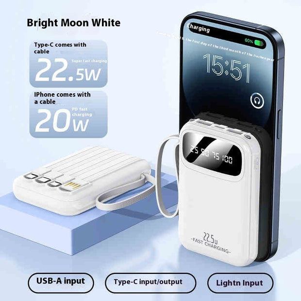 Compact And Portable Large Capacity Portable Power With Cable